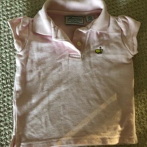 Toddler Girl 2T Masters Polo (pale pink)